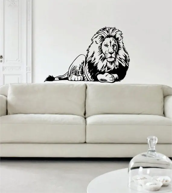 Lion Version 5 Design Animal Decal Sticker Wall Vinyl Decor Art 1