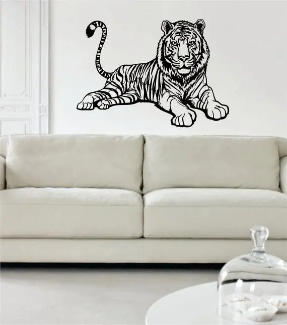 Tiger Version 3 Design Animal Decal Sticker Wall Vinyl Decor Art 1