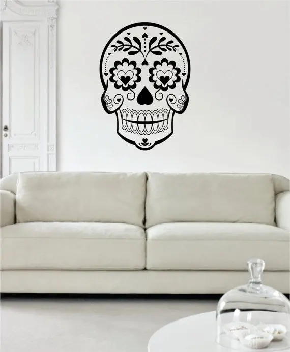 Sugar Skull Version 11 Art Decal Sticker Wall Vinyl 1