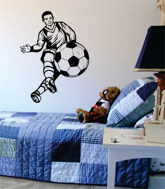 Soccer Player Version 3 Sports Decal Sticker Wall Vinyl 1
