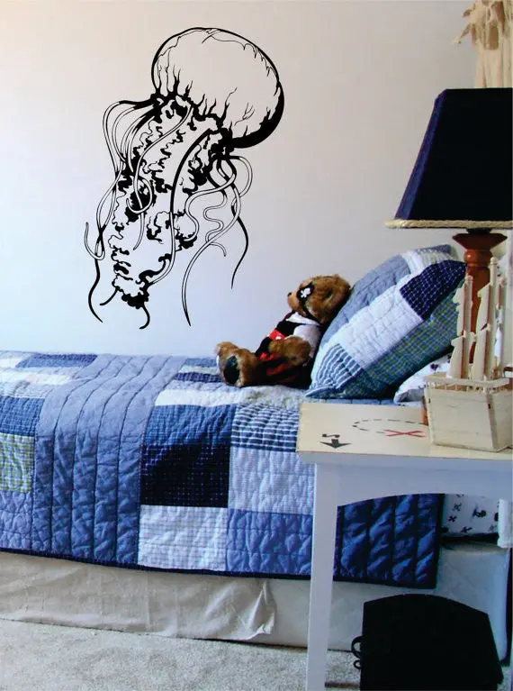 Jellyfish Version 2 Design Animal Decal Sticker Wall Vinyl Decor Art 1