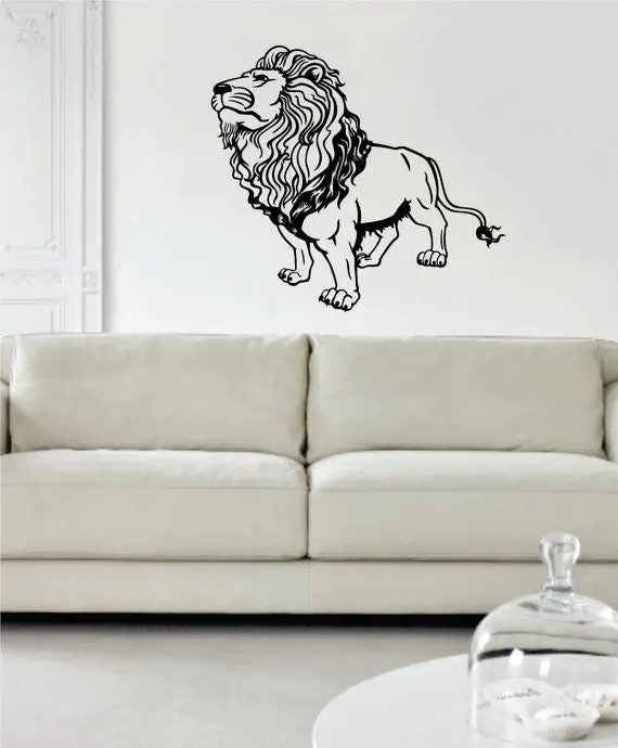 Lion Version 8 Design Animal Decal Sticker Wall Vinyl Decor Art 1