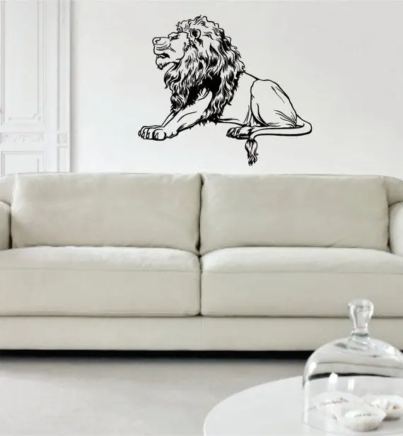 Lion Version 9 Design Animal Decal Sticker Wall Vinyl Decor Art 1