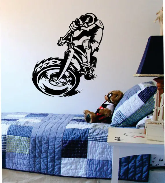Bmx Biker Version 6 Design Sports Decal Sticker Wall Vinyl 1