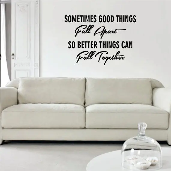 Marilyn Monroe So Better Things Can Fall Together Quote Decal Sticker Wall Vinyl Decor Art 1