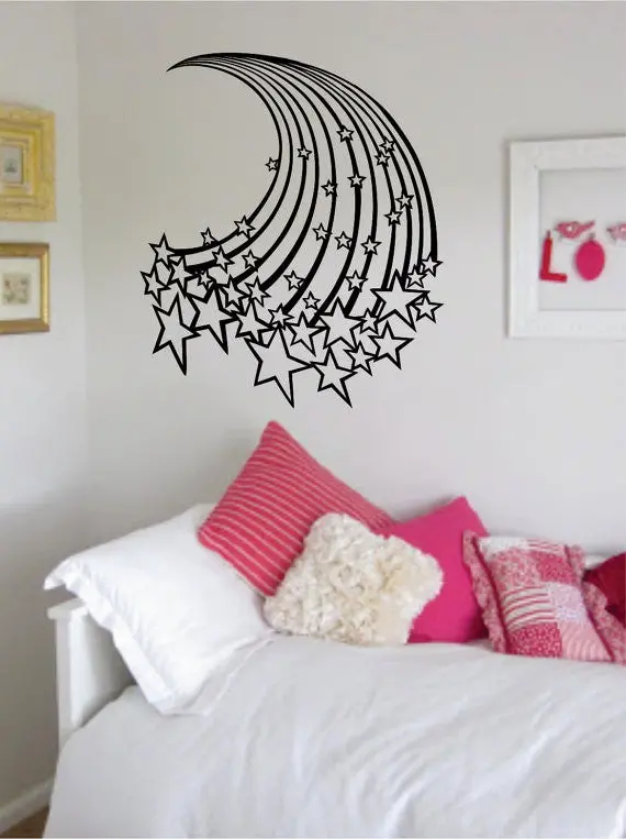 Stars Design Outer Space Decal Sticker Wall Vinyl Art Home Room Decor 1