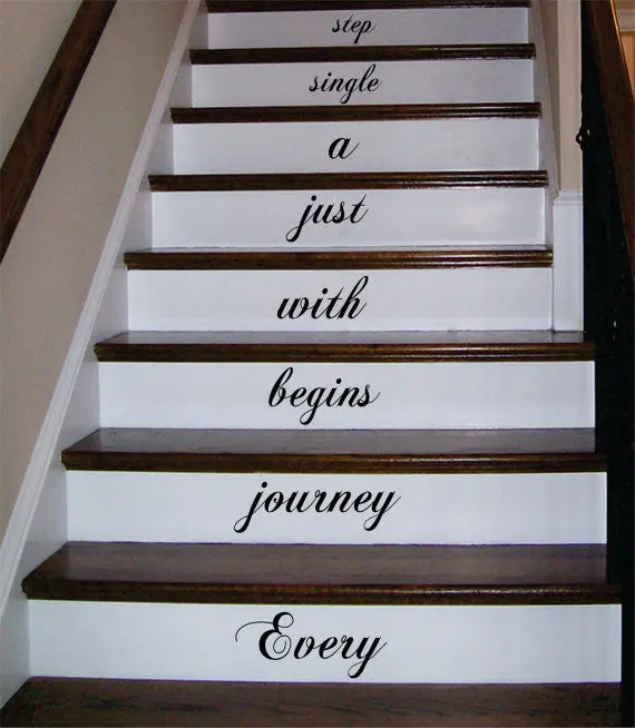 Every Journey Stairs Decor Decal Sticker Wall Vinyl Art 1