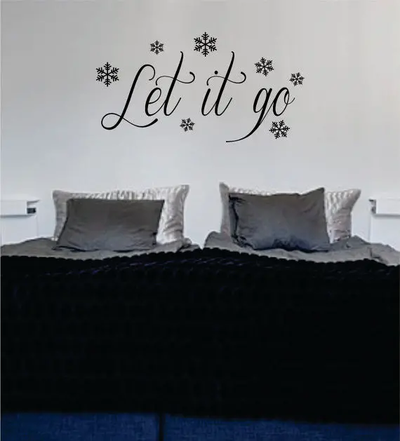 Let It Go Frozen Inspired Disney Quote Decal Sticker Wall Vinyl Decor Art 1