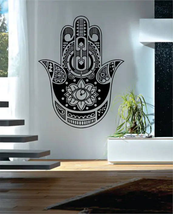 Hamsa Hand Version 9 Design Decal Sticker Wall Vinyl Decor Art 1