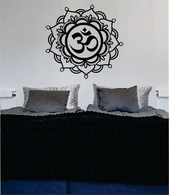 Mandala Om Decal Sticker Wall Vinyl 1