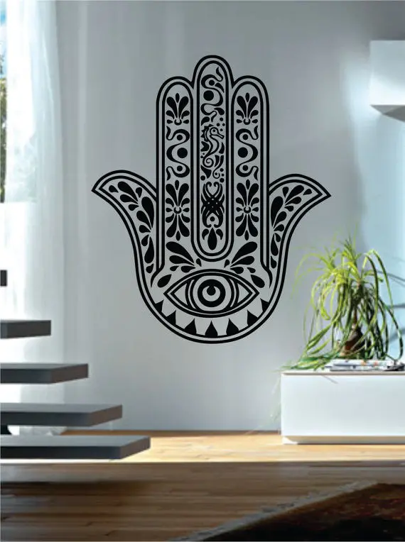 Hamsa Hand Version 10 Design Decal Sticker Wall Vinyl Decor Art 1