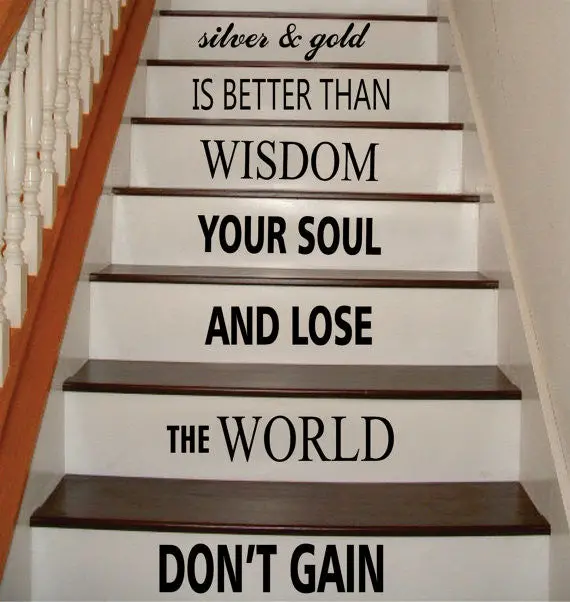 Dont Gain The World Bob Marley Stairs Decor Decal Sticker Wall Vinyl Art 1