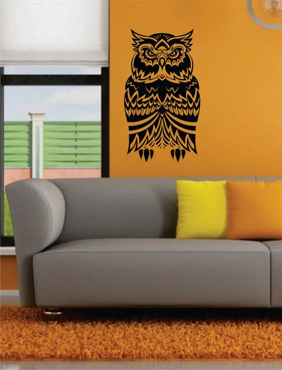 Owl Version 3 Bird Design Animal Decal Sticker Wall Vinyl Decor Art 1