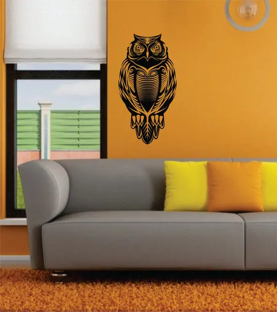 Owl Version 6 Bird Design Animal Decal Sticker Wall Vinyl Decor Art 1