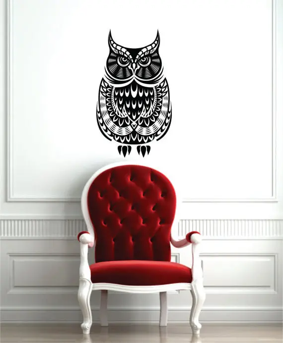 Owl Version 1 Design Animal Decal Sticker Wall Vinyl Decor Art 1