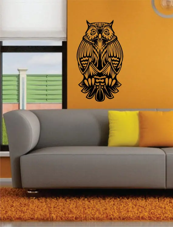 Owl Version 2 Bird Design Animal Decal Sticker Wall Vinyl Decor Art 1