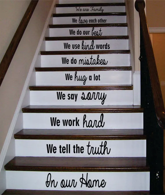 In Our Home Version 3 Stairs Decor Decal Sticker Wall Vinyl Art 1