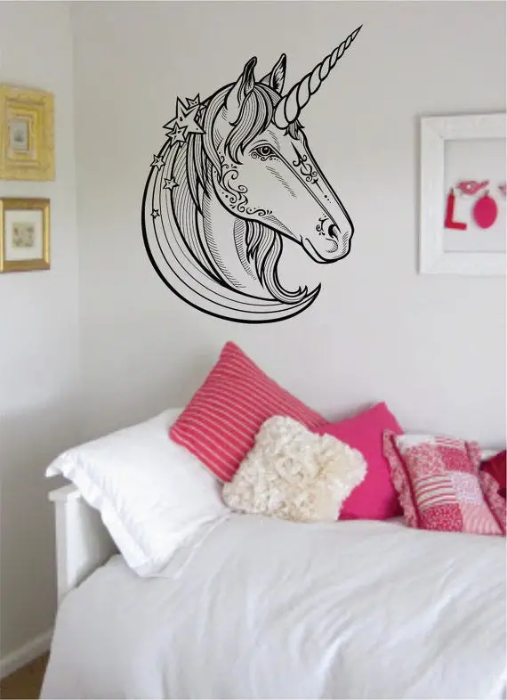 Unicorn Version 2 Design Animal Decal Sticker Wall Vinyl Decor Art 1