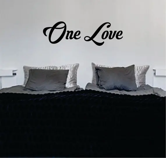 Bob Marley One Love Version 3 Decal Quote Sticker Wall Vinyl Art Decor 1