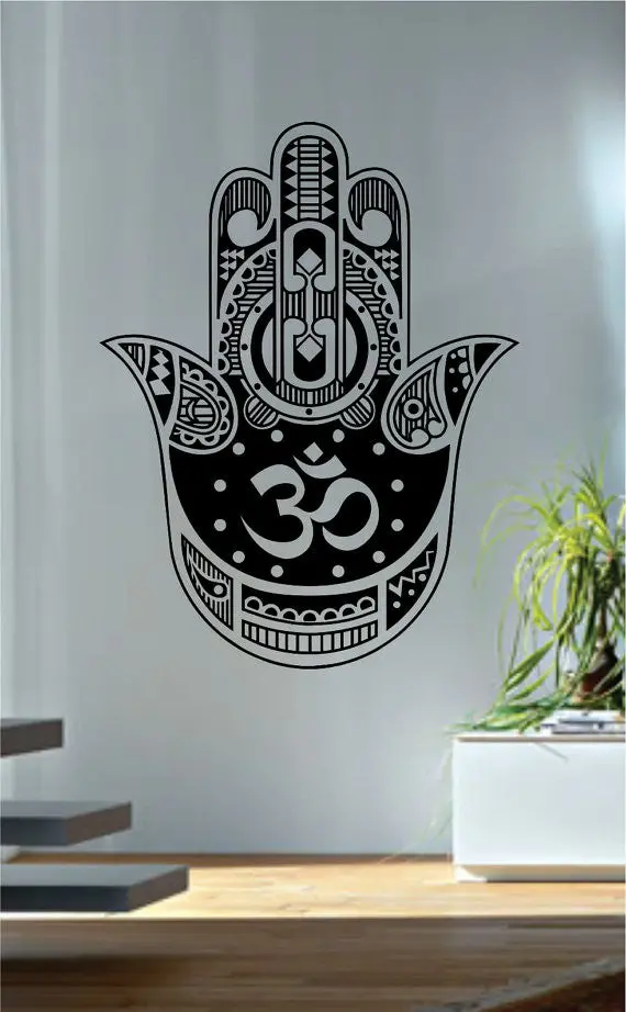 Hamsa Hand Version 13 Design Decal Sticker Wall Vinyl Decor Art 1