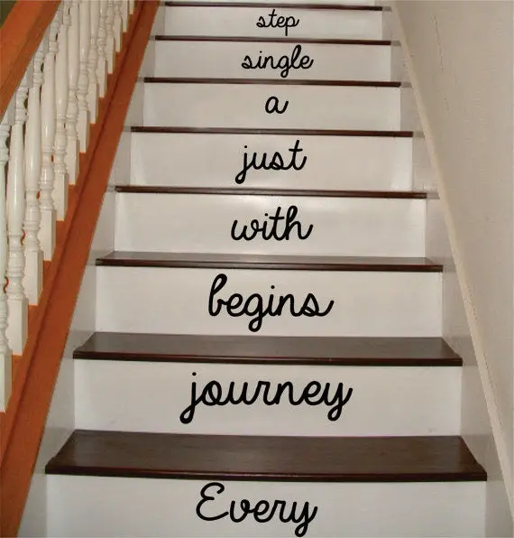 Every Journey Stairs Version 2 Decor Decal Sticker Wall Vinyl Art 1