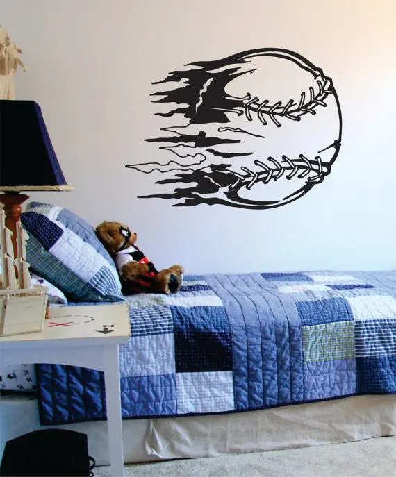 Fastball Baseball Softball Sports Decal Sticker Wall Vinyl 1