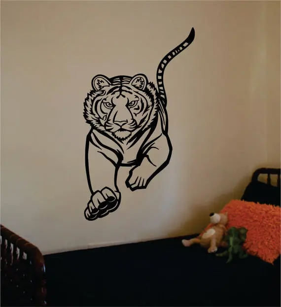 Running Tiger Design Animal Decal Sticker Wall Vinyl Decor Art 1