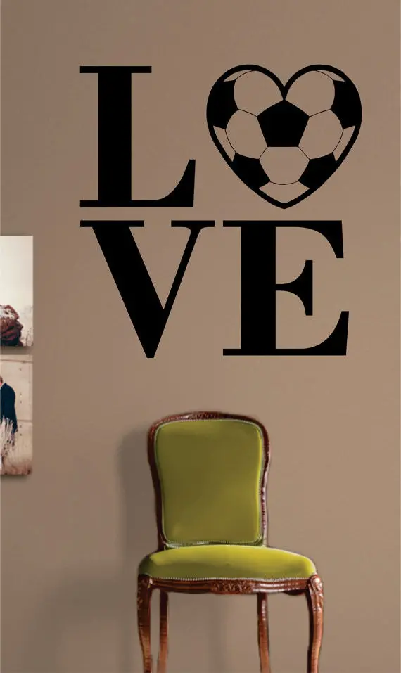 Soccer Love Quote Sports Decal Sticker Wall Vinyl 1