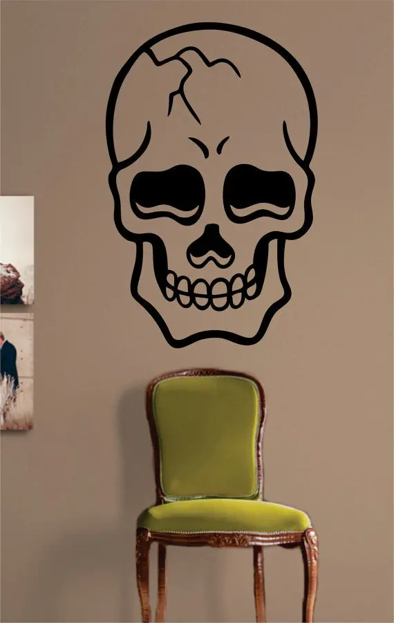 Cool Skull Version 2 Art Decal Sticker Wall Vinyl 1