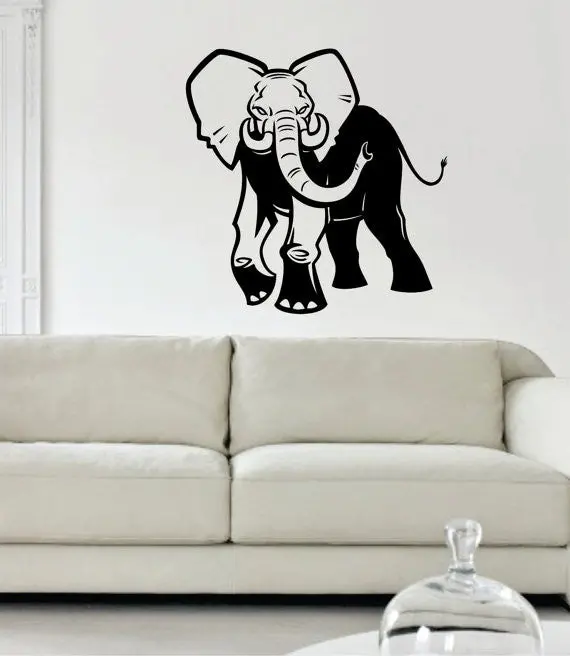 Elephant Version 2 Animal Design Decal Sticker Wall Vinyl Art Decor Home 1
