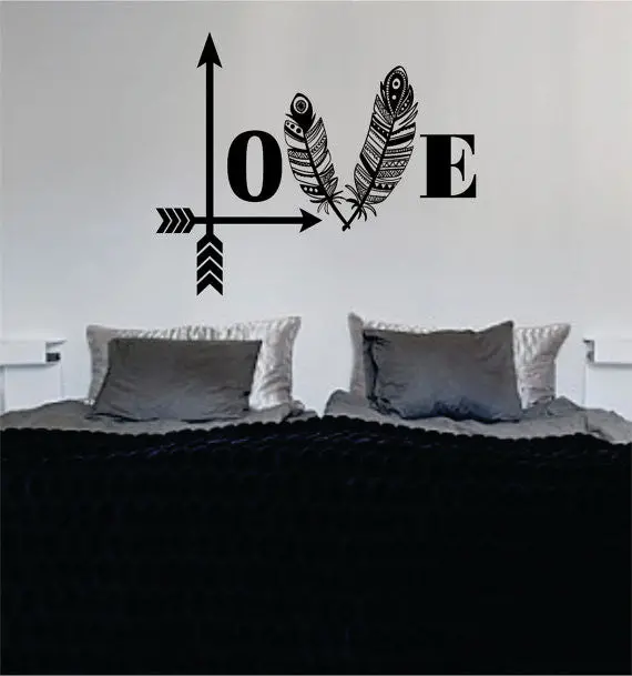 Love Arrows Tribal Feathers Decal Sticker Wall Vinyl Decor Art 1