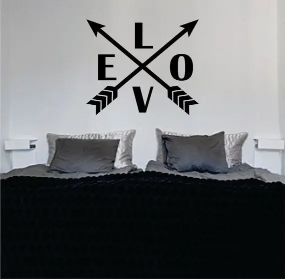 Arrows Love Version 1 Decal Sticker Wall Vinyl Decor Art 1