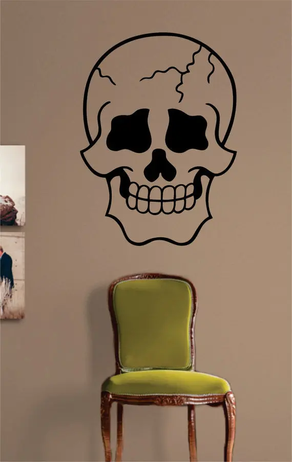 Cool Skull Version 1 Art Decal Sticker Wall Vinyl 1