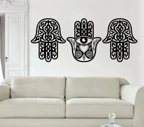 3 Hamsa Hands Special Deal Decal Sticker Wall Vinyl 1