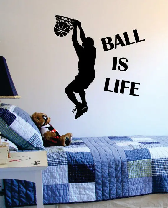 Ball Is Life Version 2 Basketball Court Sports Decal Sticker Wall Vinyl 1