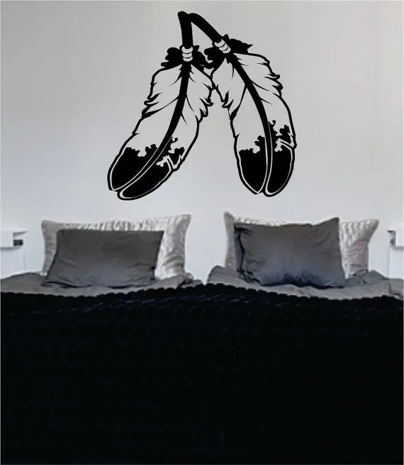 Indian Feathers Native American Big Design Decal Sticker Wall Vinyl Decor Art 1