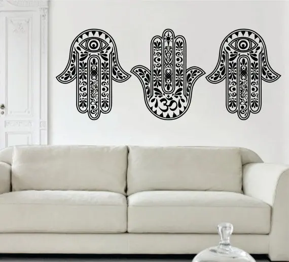 3 Hamsa Hands Version 2 Special Deal Decal Sticker Wall Vinyl 1