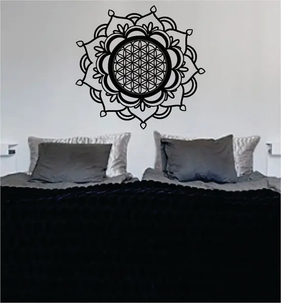 Mandala Flower Of Life Sacred Geometry Decal Sticker Wall Vinyl Art 1