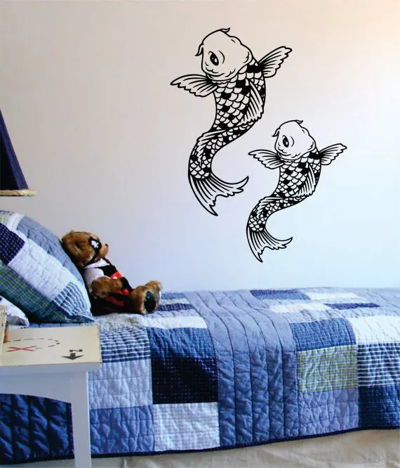 Koi Fish Version 3 Design Animal Decal Sticker Wall Vinyl Decor Art 1