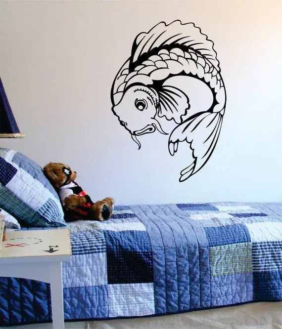 Koi Fish Version 4 Design Animal Decal Sticker Wall Vinyl Decor Art 1