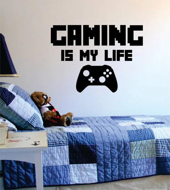 Gaming Is My Life Gamer Decal Sticker Wall Vinyl Art Decor 1