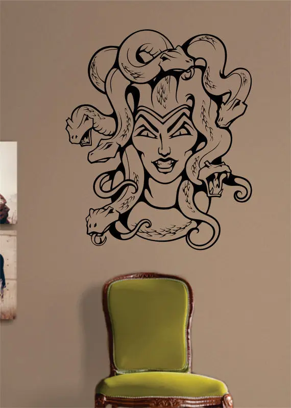 Medusa Tattoo Design Decal Sticker Wall Vinyl Decor Art 1