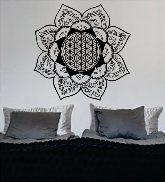 Mandala Flower Of Life Version 3 Sacred Geometry Decal Sticker Wall Vinyl Art Design 1
