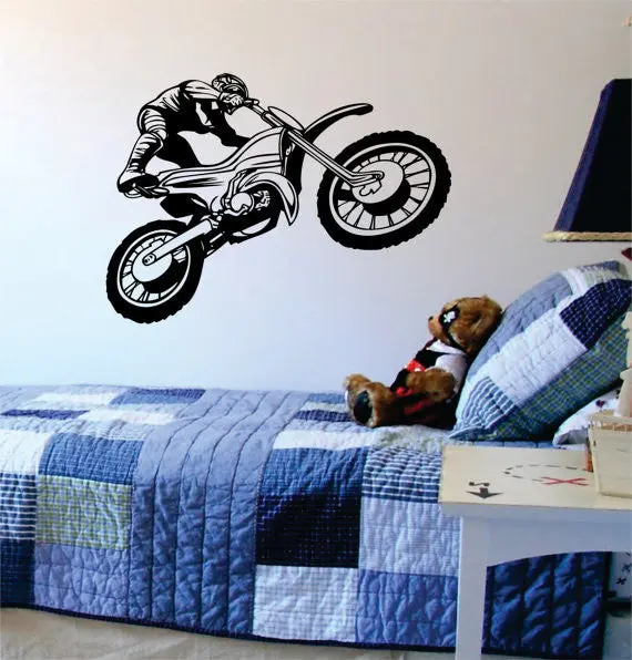 Dirtbiker Version 4 Motocross Design Sports Decal Sticker Wall Vinyl 1