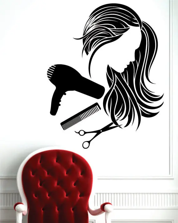 Beauty Salon Design Decal Sticker Wall Vinyl Decor Art 1