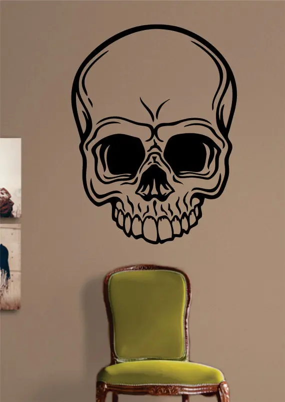 Realistic Skull Art Version 1 Art Decal Sticker Wall Vinyl 1