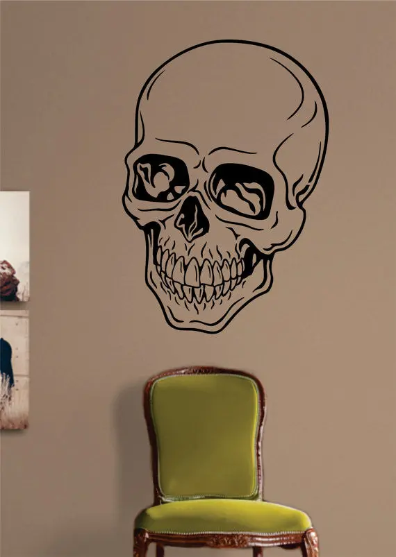 Realistic Skull Art Version 4 Art Decal Sticker Wall Vinyl 1