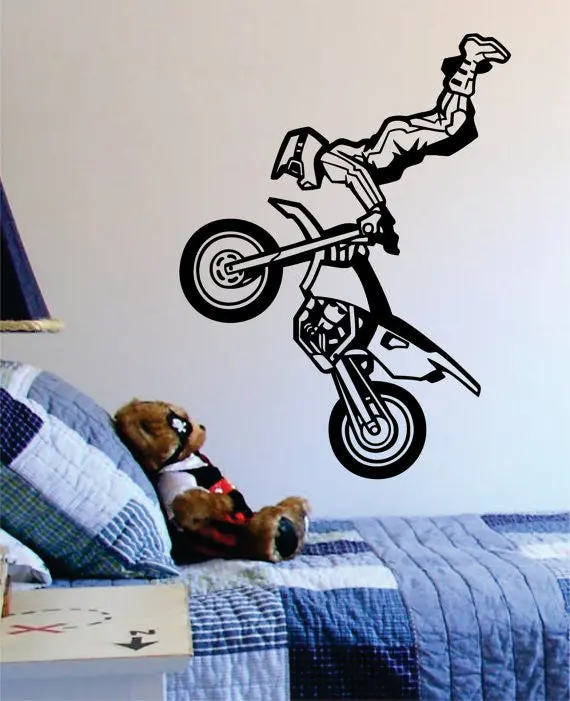 Motocross Trick Dirtbiker Version 2 Design Sports Decal Sticker Wall Vinyl 1