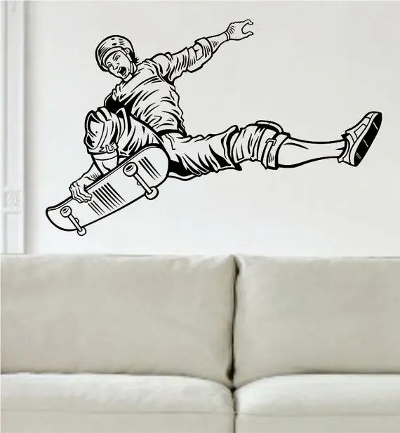 Skateboarder Version 2 Skate Design Sports Decal Sticker Wall Vinyl 1