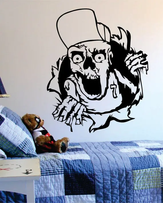 Zombie Ripping Through The Wall Version 2 Design Decal Sticker Wall Vinyl Art Home Room Decor 1